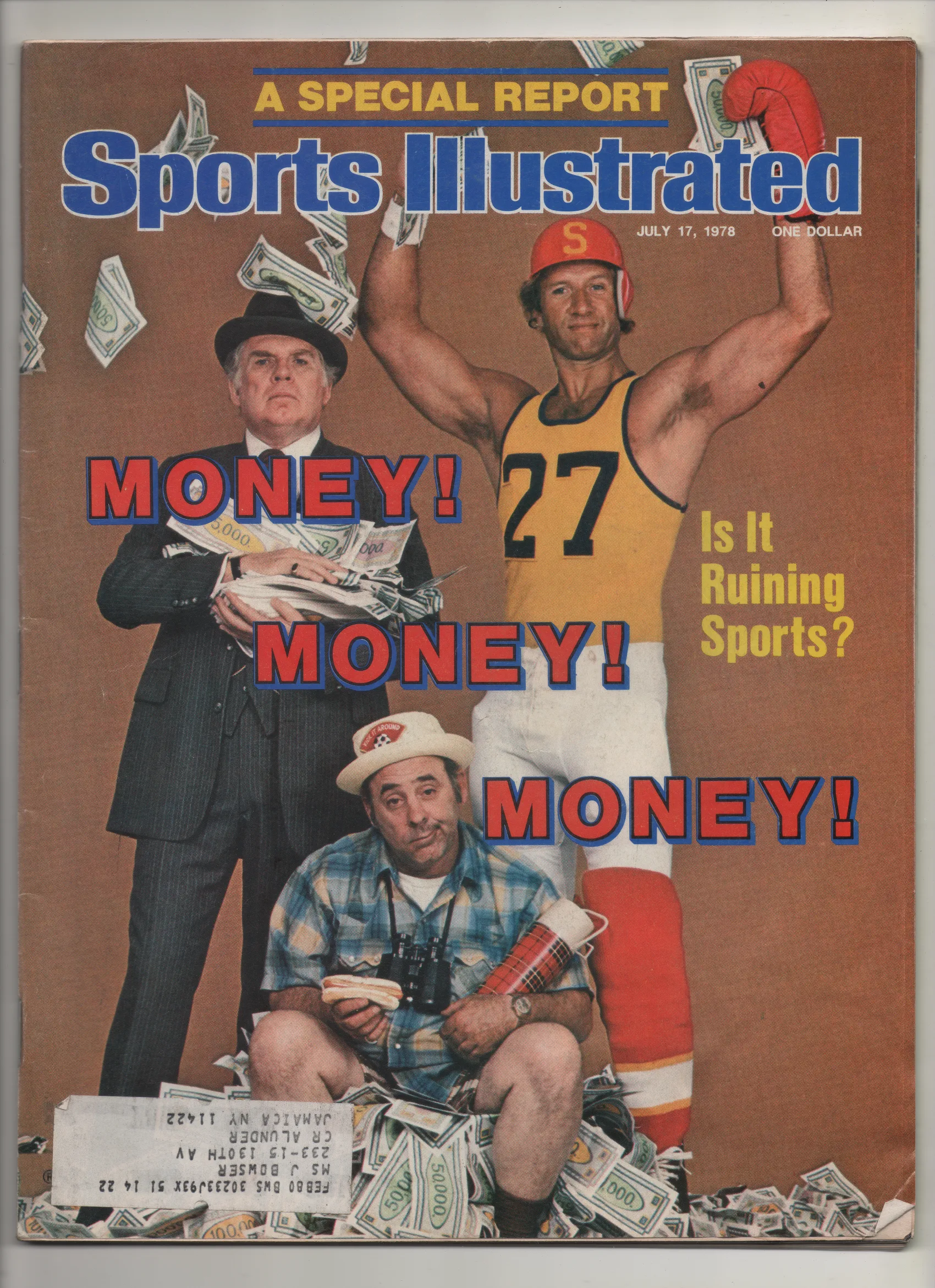 [1 of 1] 1978 Sports Illustrated "Money Money Money" From The Personal Collection of Kareem Abdul Jabbar