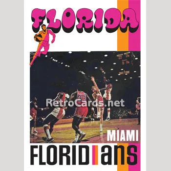 1971-72T Floridians Team Miami Floridians