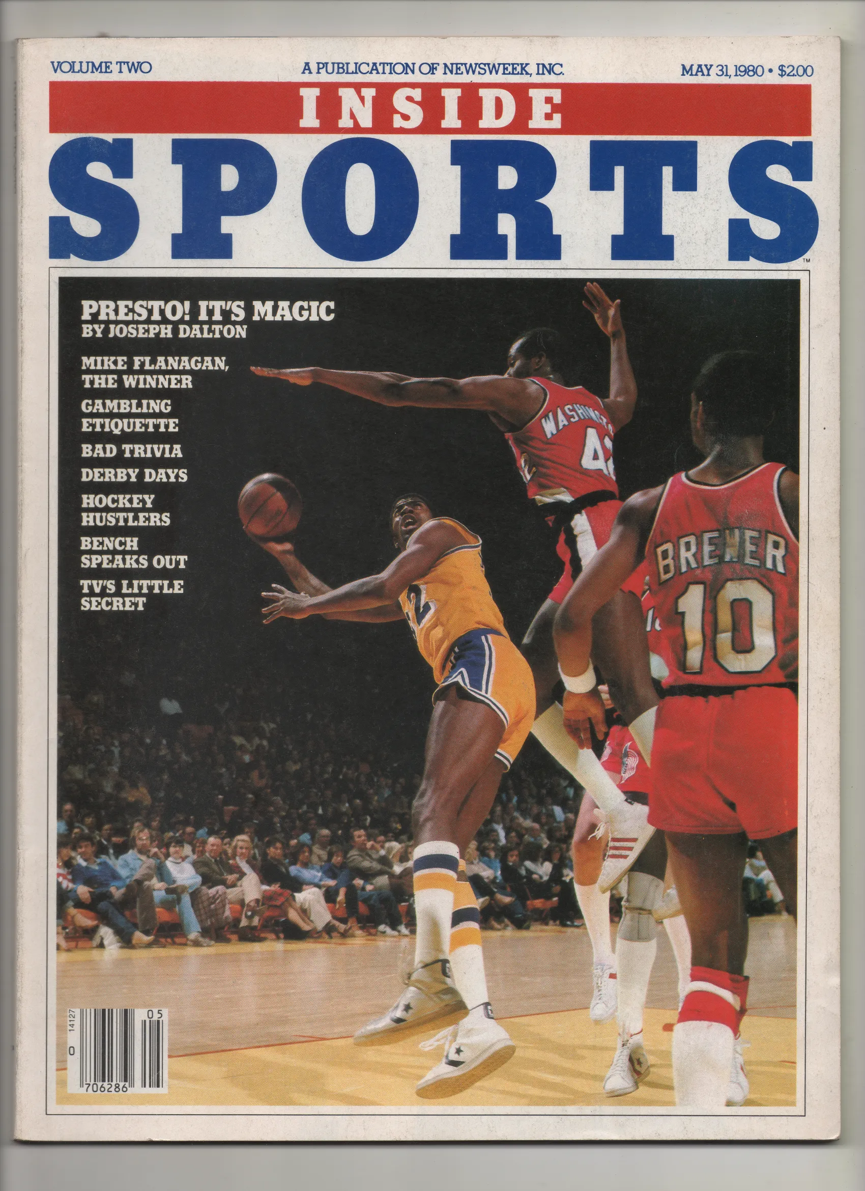 1980 Inside Sports by Newsweek "Presto! It's Magic" From The Personal Collection of Kareem Abdul Jabbar