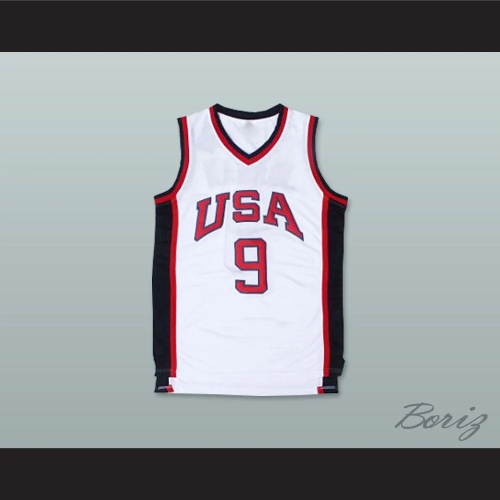 1984 Michael Jordan 9 USA Team Home Basketball Jersey
