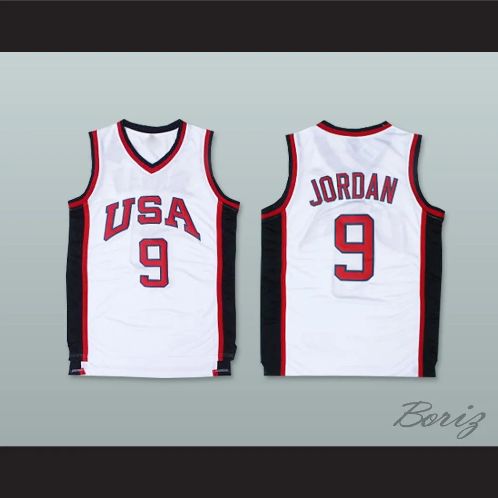 1984 Michael Jordan 9 USA Team Home Basketball Jersey