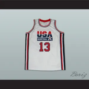 1992 Chris Mullin 13 USA Team Home Basketball Jersey