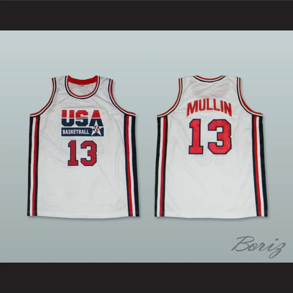 1992 Chris Mullin 13 USA Team Home Basketball Jersey