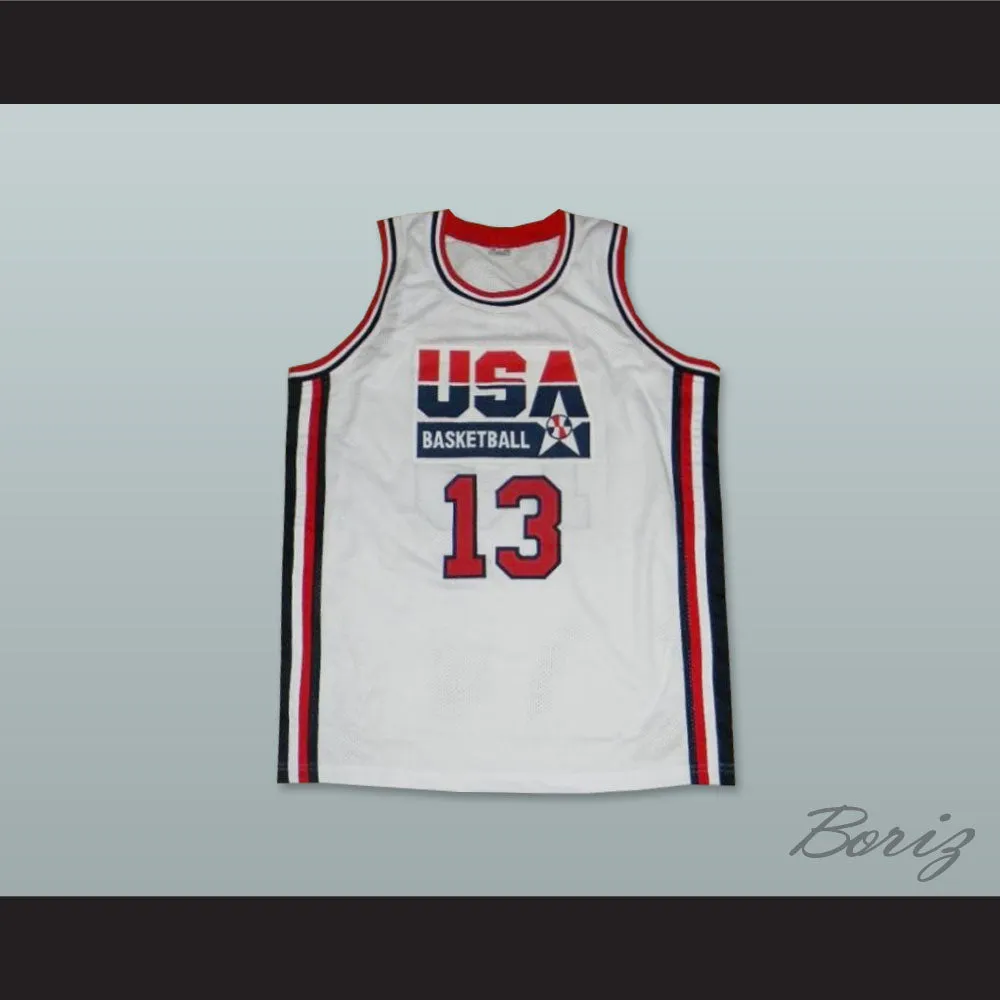 1992 Chris Mullin 13 USA Team Home Basketball Jersey