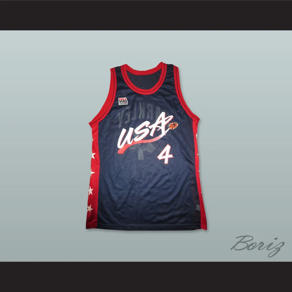 1996 Charles Barkley 4 USA Team Away Basketball Jersey