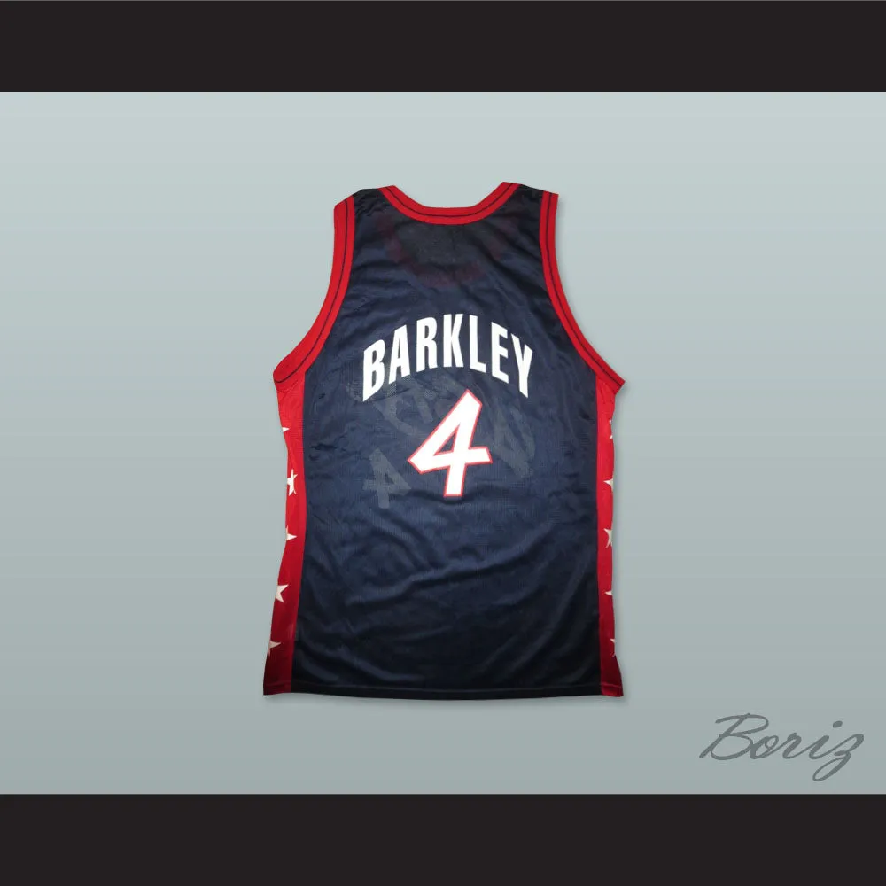 1996 Charles Barkley 4 USA Team Away Basketball Jersey