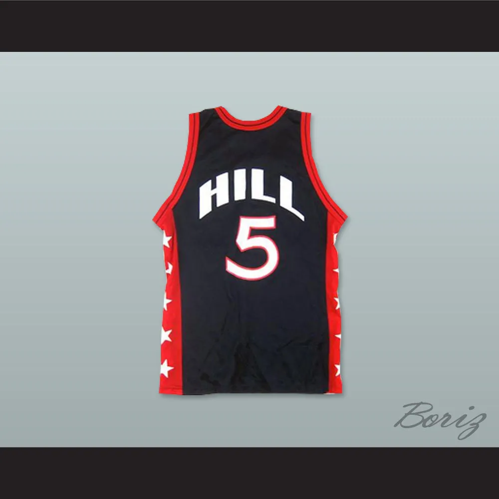 1996 Grant Hill 5 USA Team Away Basketball Jersey