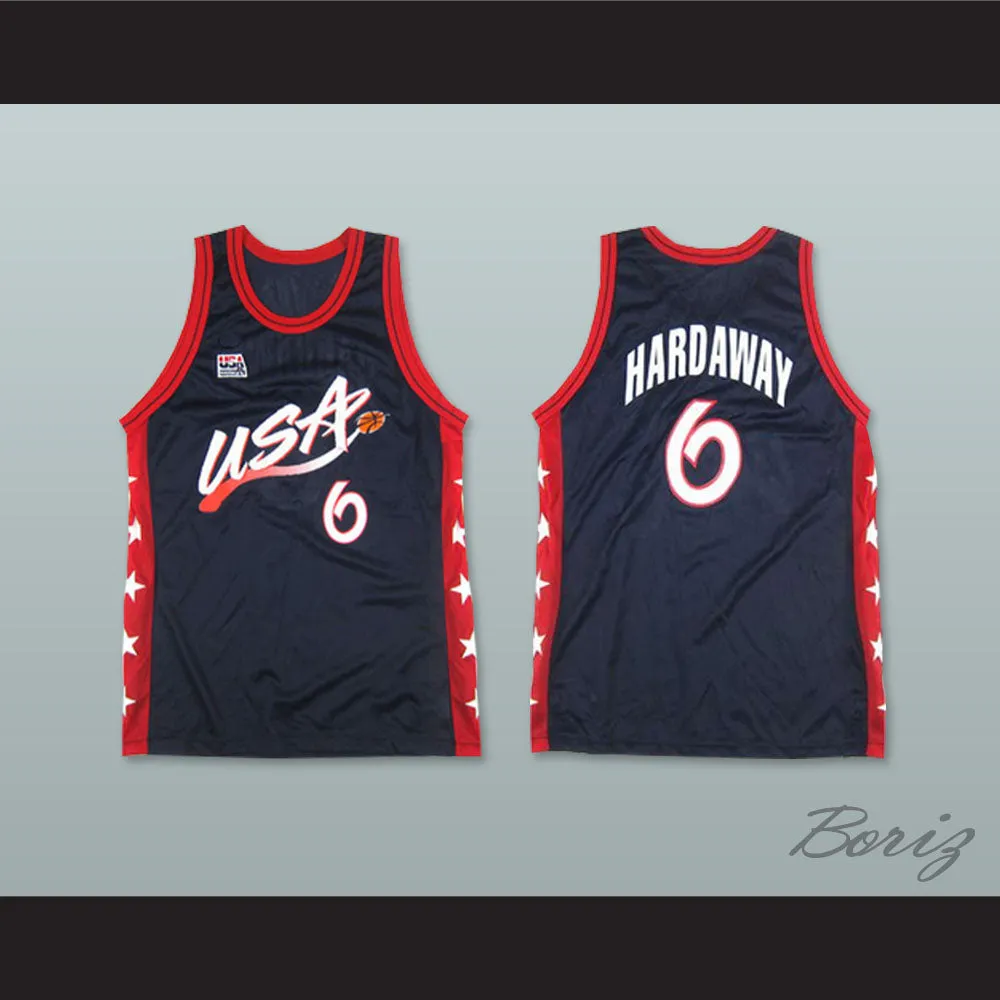 1996 Penny Hardaway 6 USA Team Away Basketball Jersey