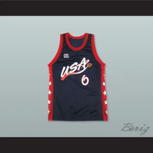 1996 Penny Hardaway 6 USA Team Away Basketball Jersey
