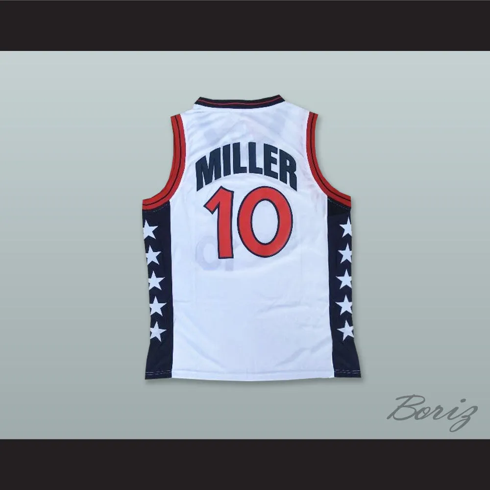 1996 Reggie Miller 10 USA Team Home Basketball Jersey