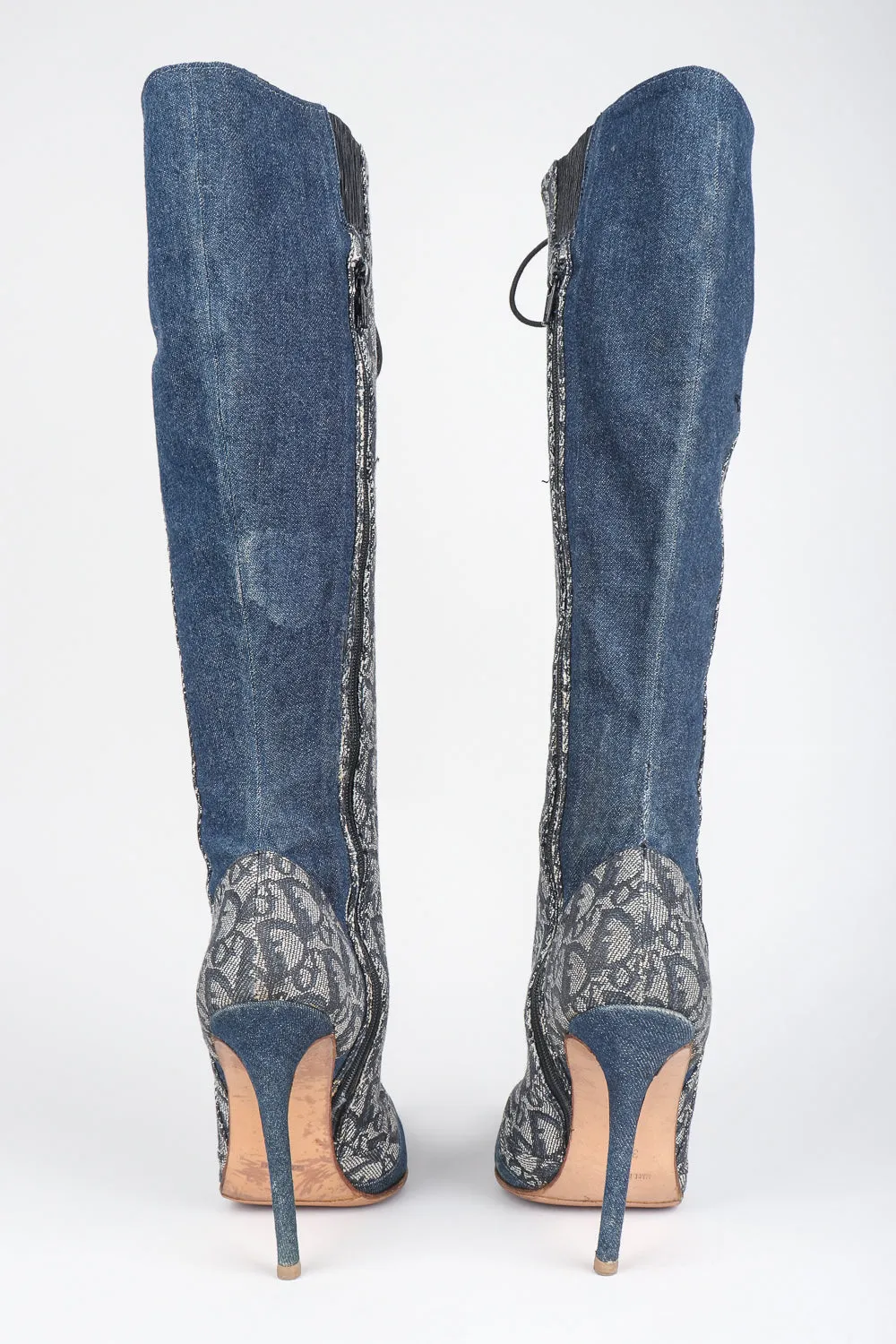 2000 Denim Monogram Boots