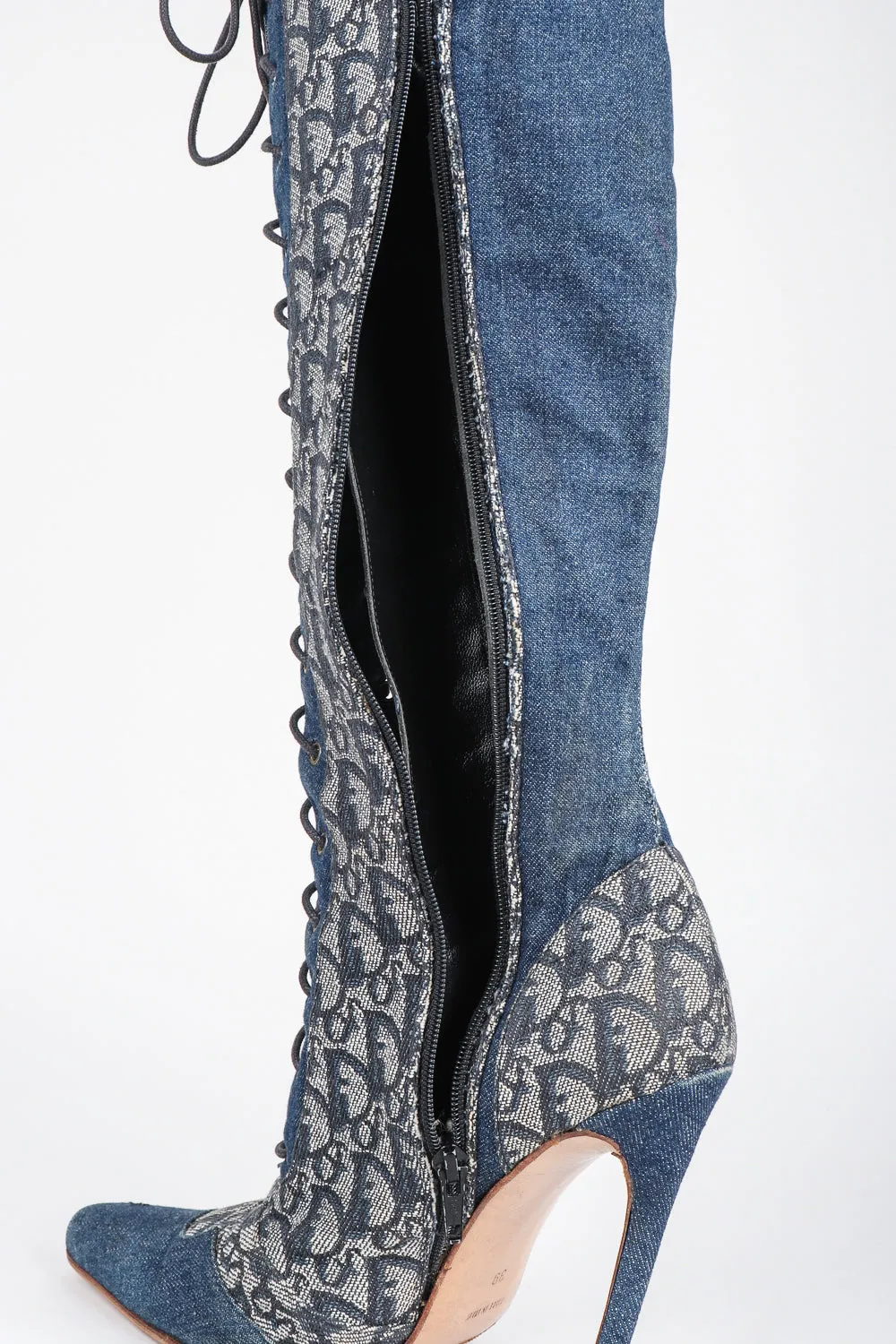 2000 Denim Monogram Boots