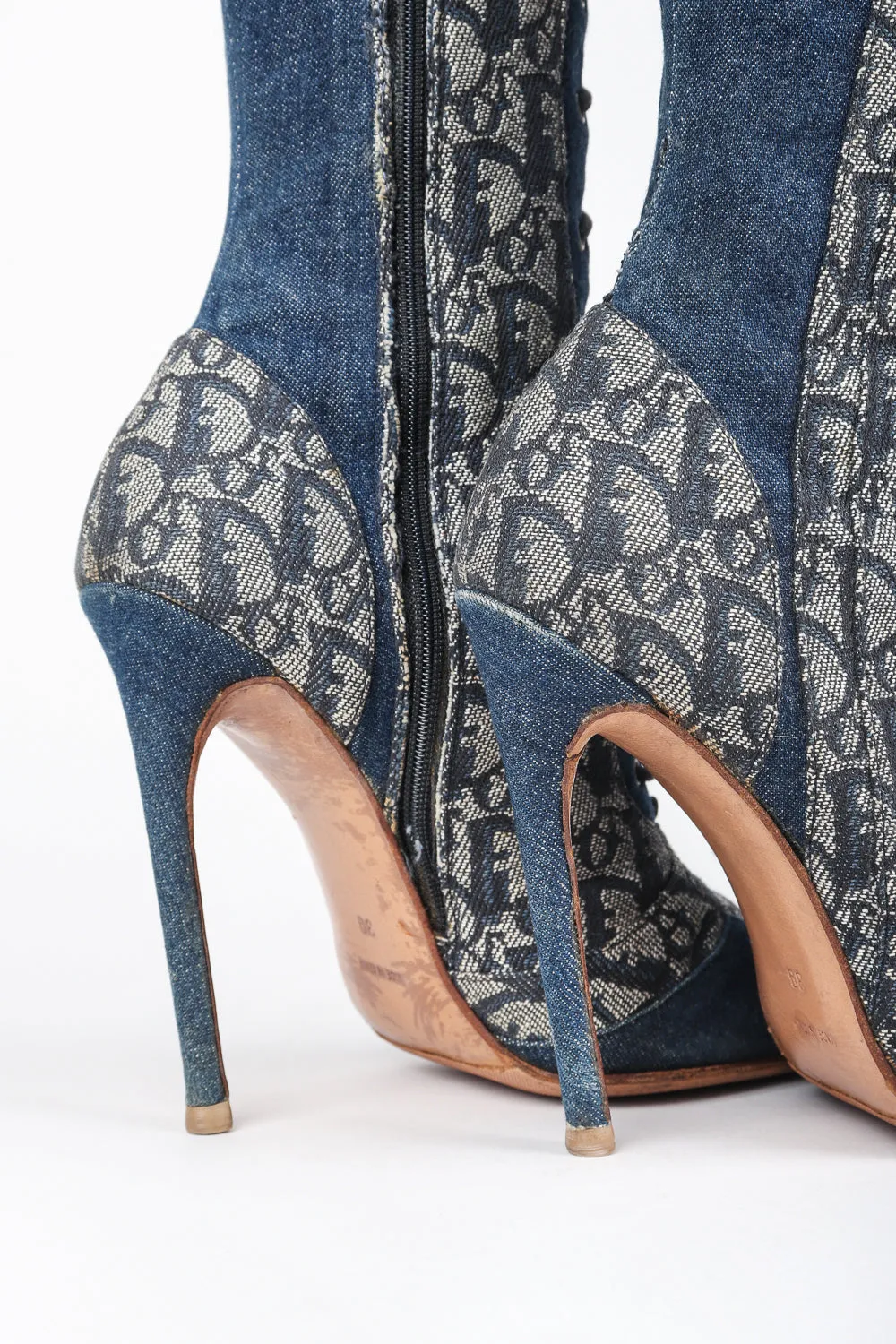 2000 Denim Monogram Boots