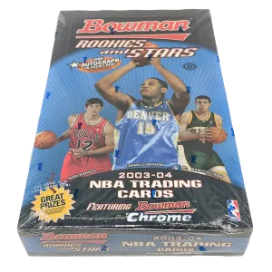 2003-04 Bowman Rookies & Stars Basketball Factory Sealed Hobby Box Lebron RC?