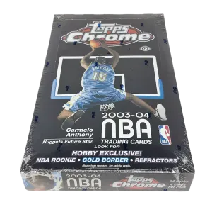 2003-04 Topps Chrome Basketball Factory Sealed Hobby Box Lebron/Wade RC?