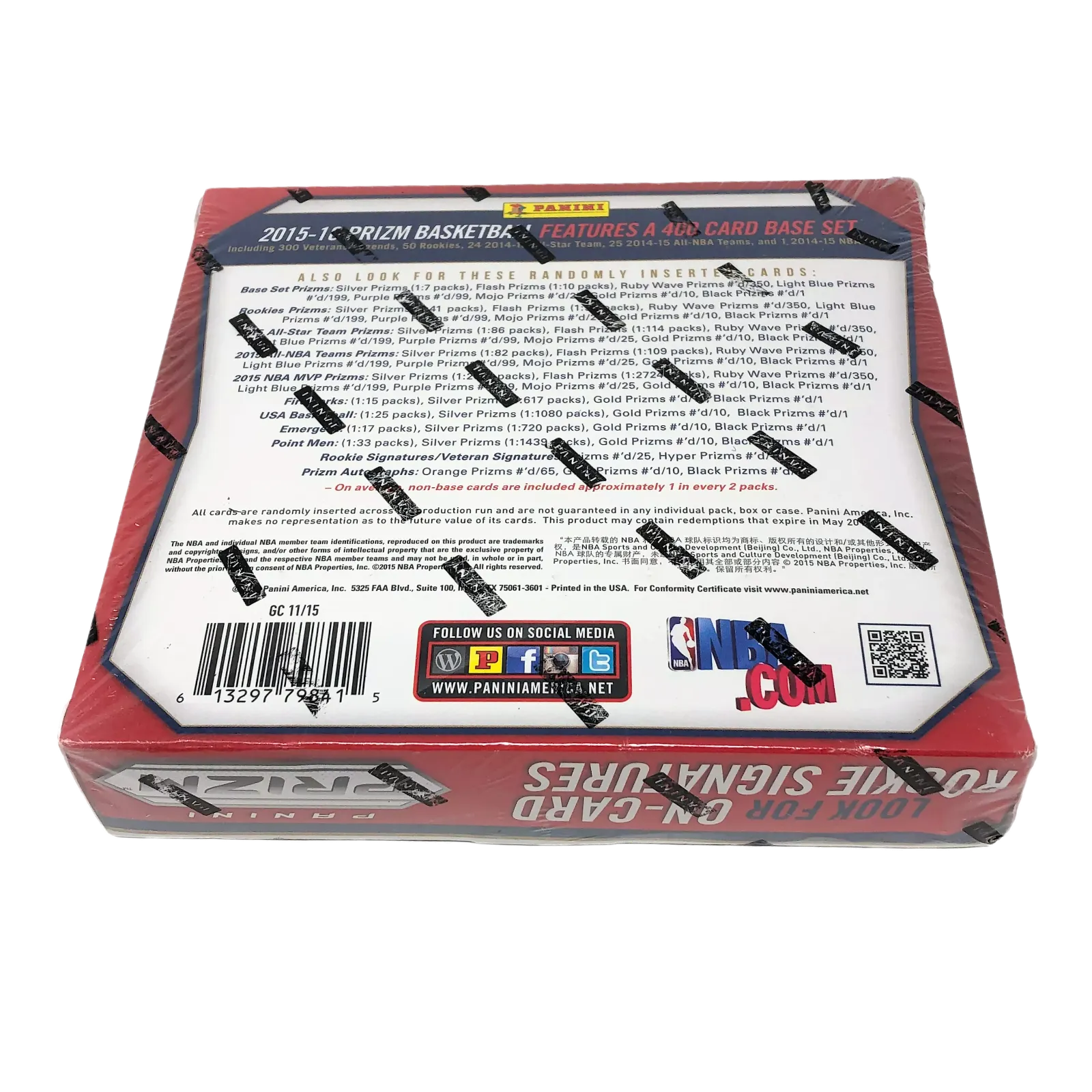 2015-16 Panini Prizm Basketball Factory Sealed Hobby Box Booker/KAT/Jokic RC?