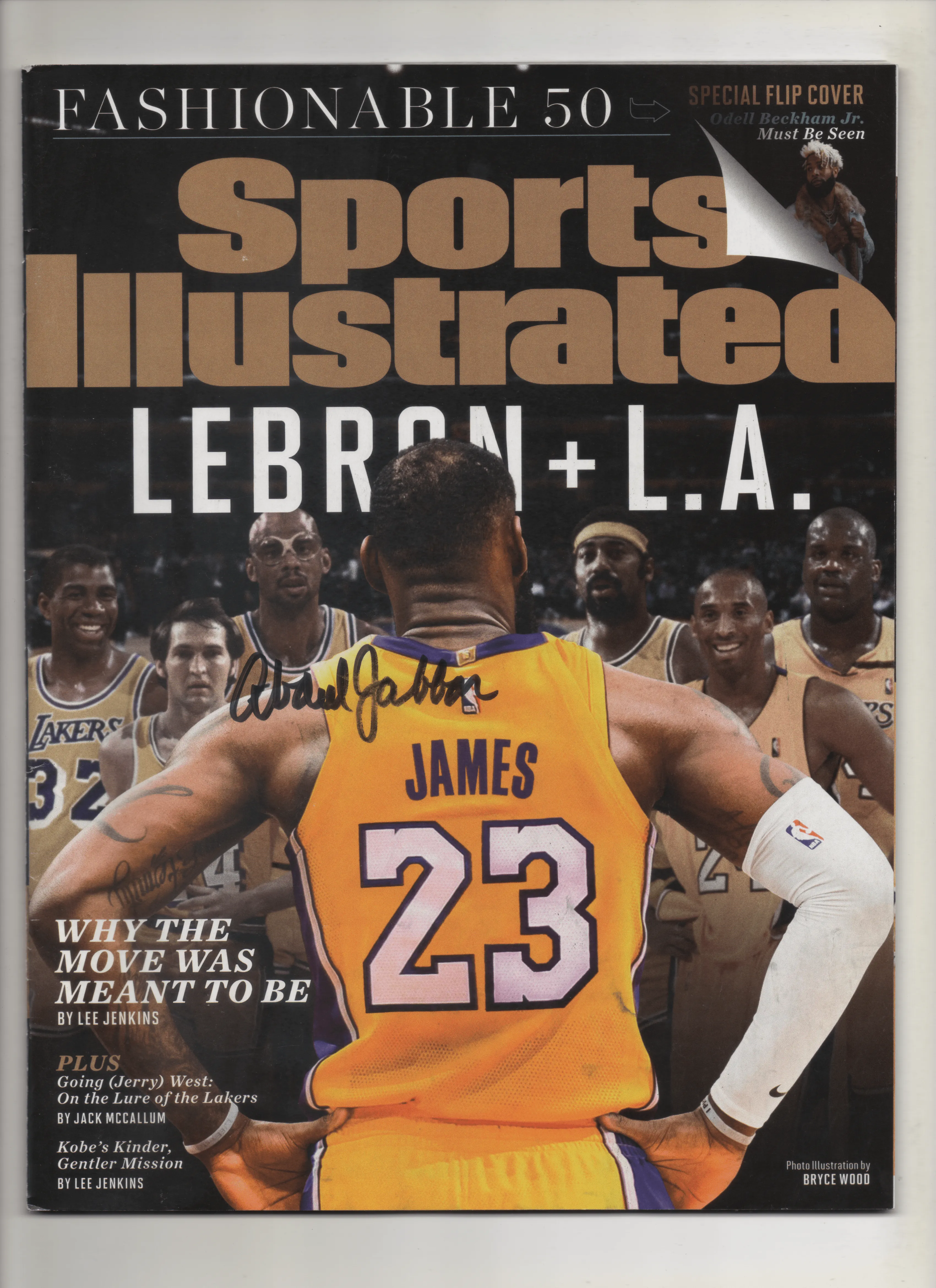 2018 Sports Illustrated "LeBron   L.A." Signed Kareen Abdul Jabbar