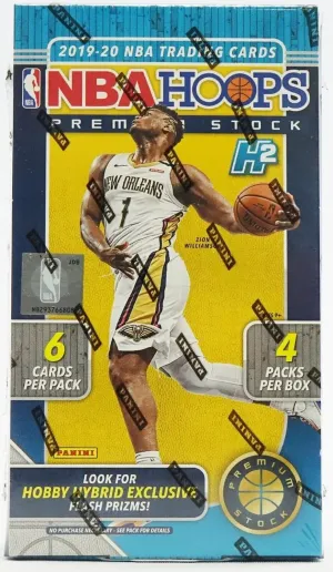 2019-20 Panini Hoops Premium Stock Basketball Hobby Hybrid Box