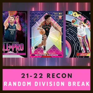 2021-22 Panini Recon Basketball 1 Hobby Box Random Team Break (1 Division) #2