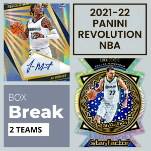 21-22 Revolution Basketball 1 Hobby Box Random Team Break (2 Teams)