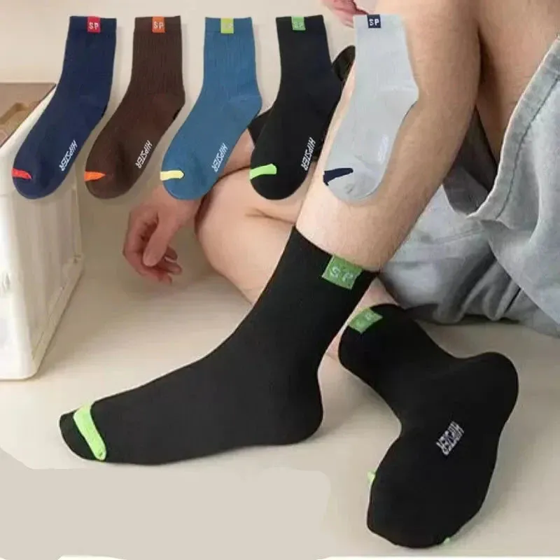5 Pairs of Breathable Sports Socks for Men
