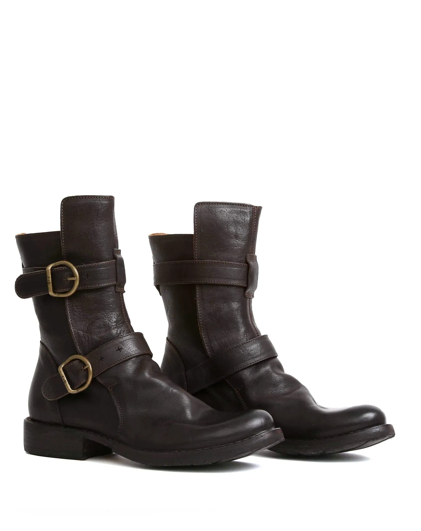 713 Brown Leather Boots