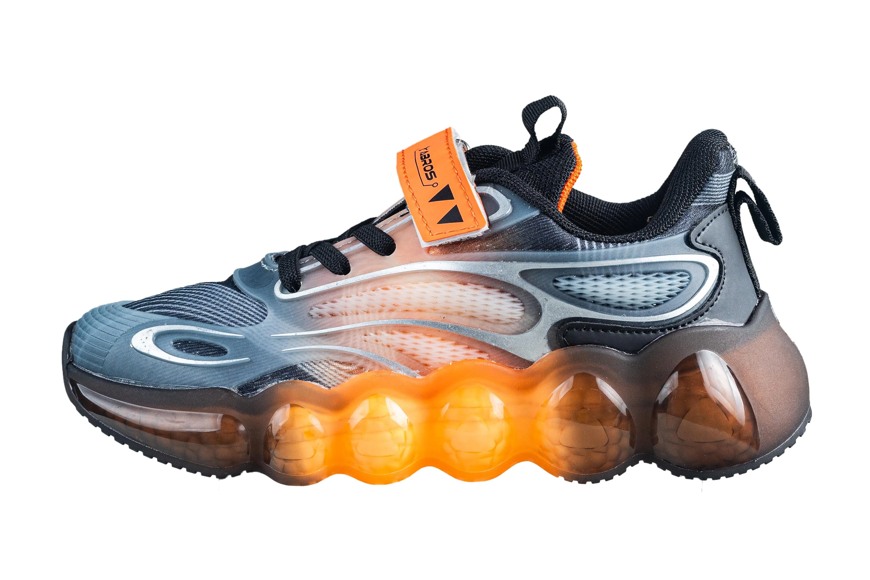 Abros Children Black / Orange Sports Shoe