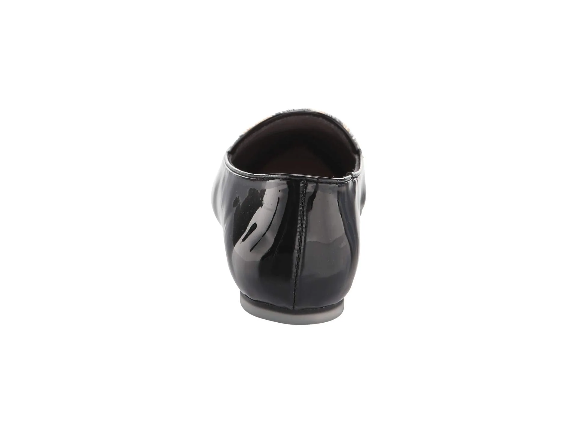 Addie Black Patent Jaguar Calf Hair Me Too Loafers