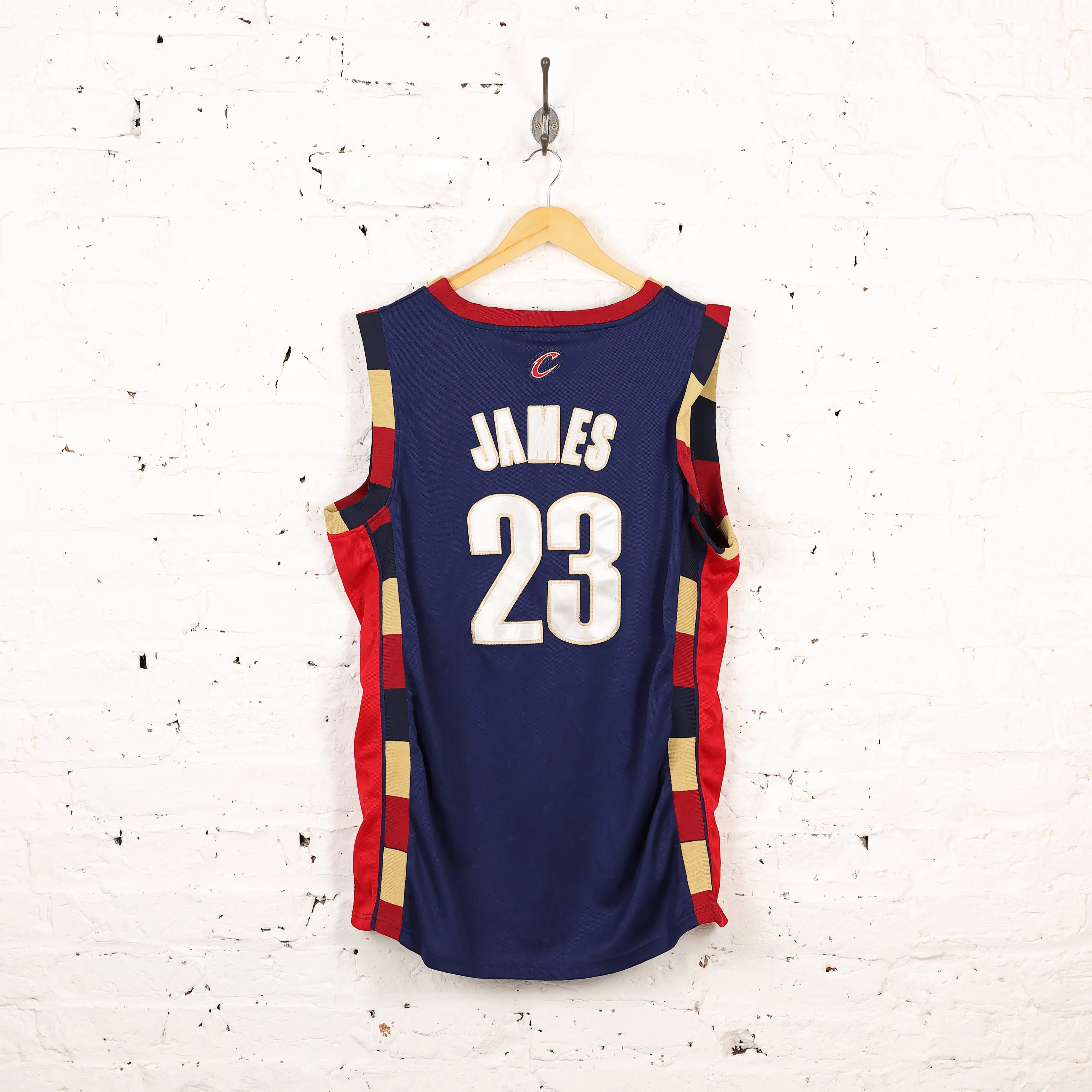 Adidas Cleveland Cavaliers James Basketball Jersey - Blue - M