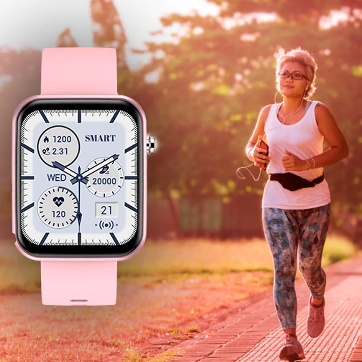 Advanced Smartwatch With Three Bands And Wellness   Activity Tracker by VistaShops