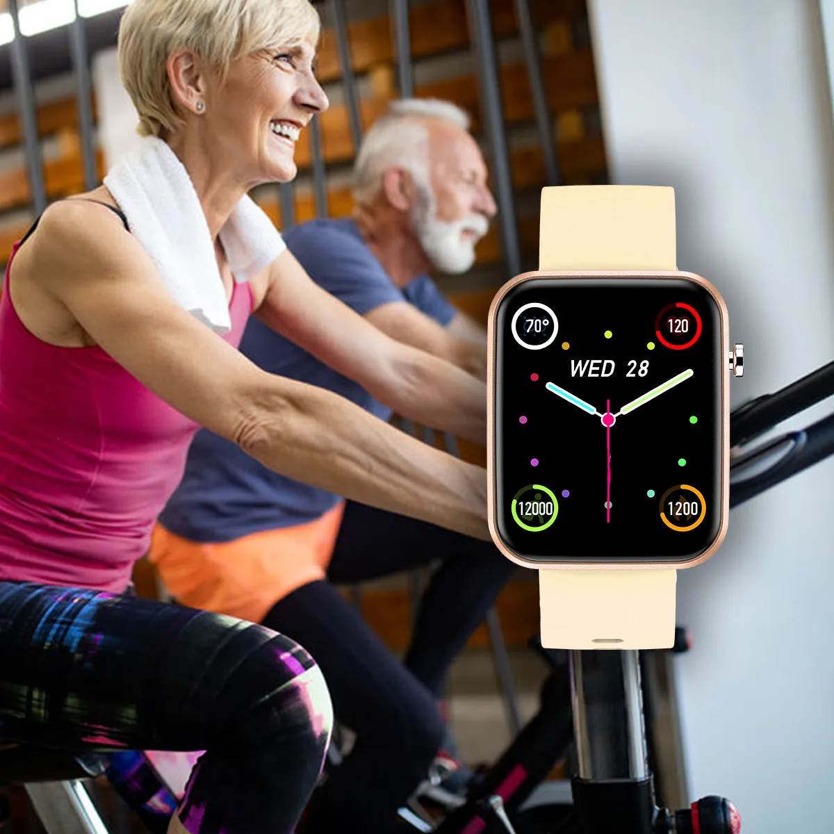 Advanced Smartwatch With Three Bands And Wellness   Activity Tracker by VistaShops