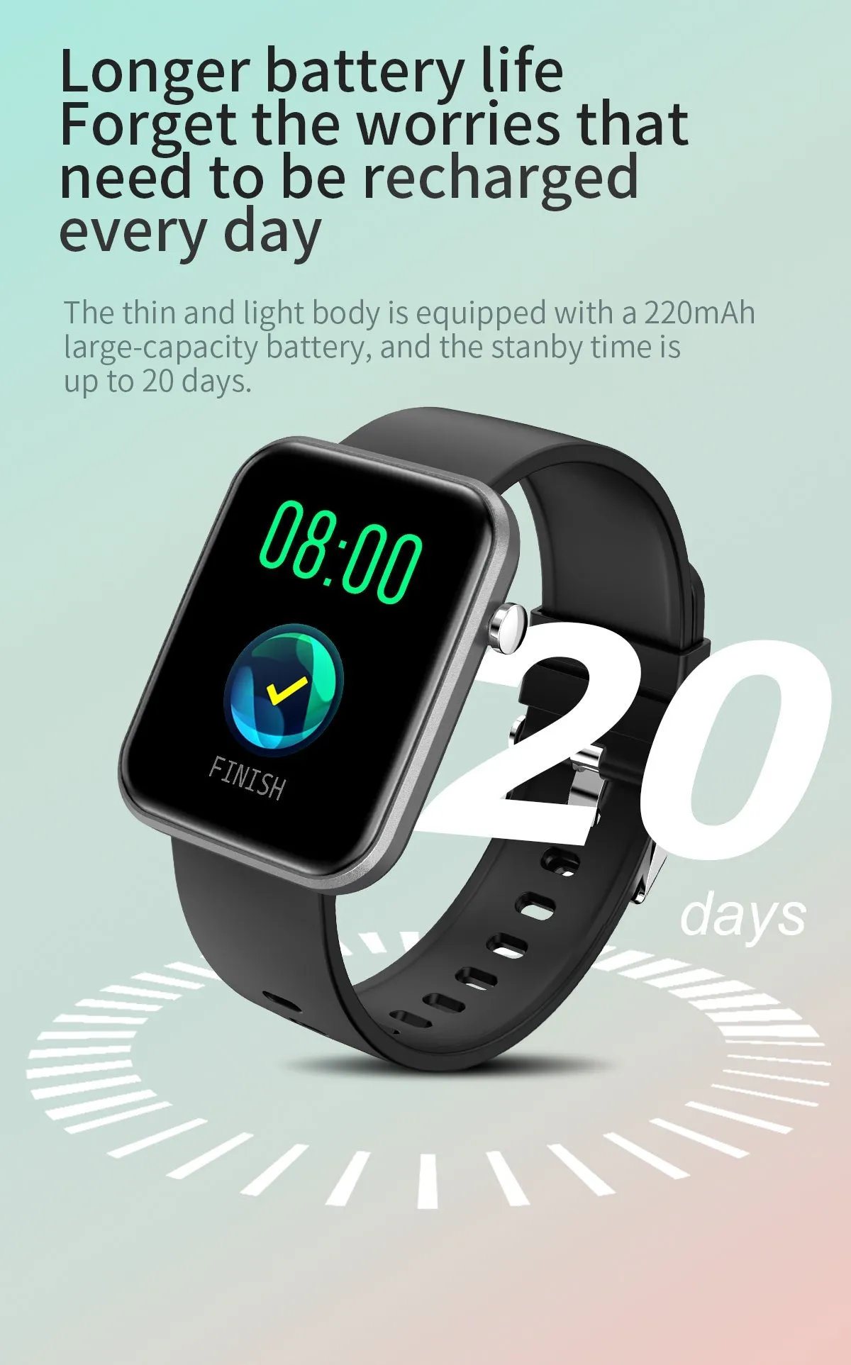 Advanced Smartwatch With Three Bands And Wellness   Activity Tracker by VistaShops