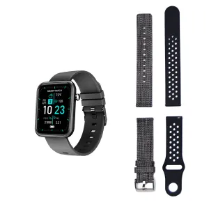 Advanced Smartwatch With Three Bands And Wellness   Activity Tracker by VistaShops