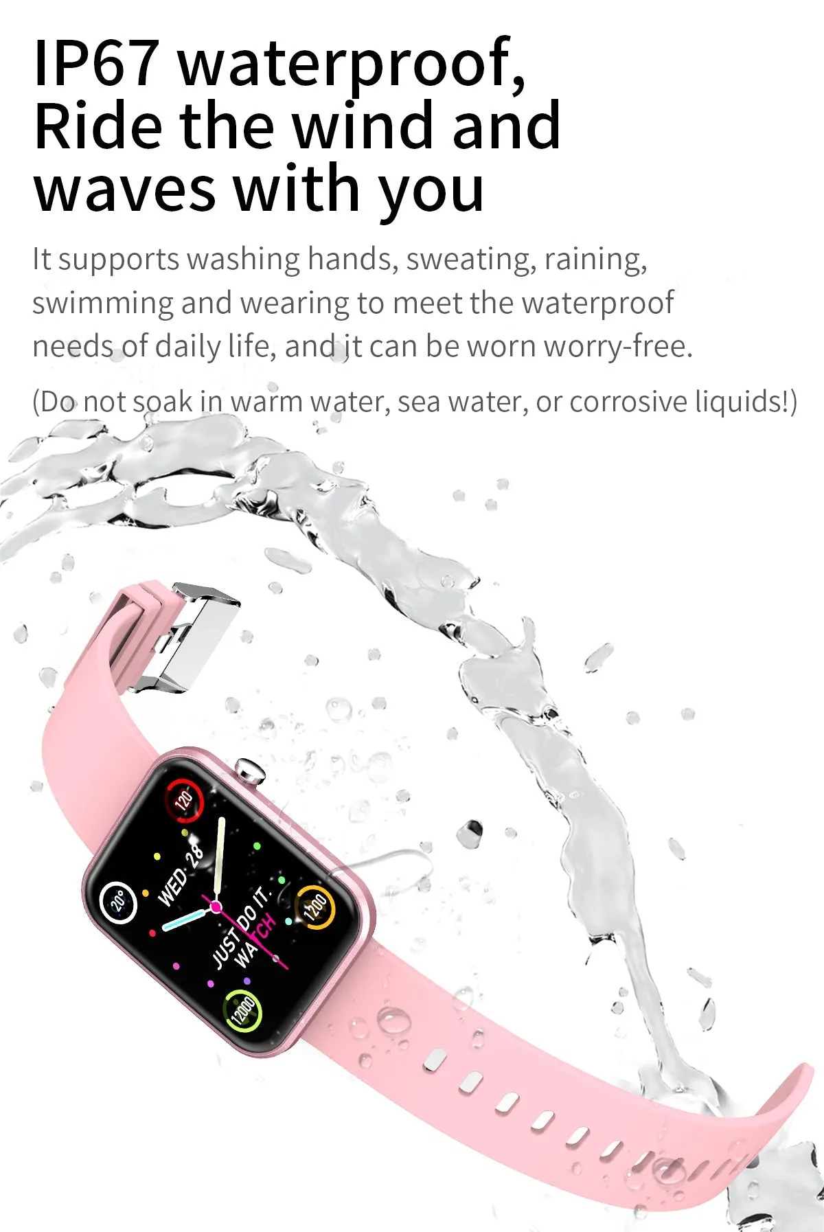 Advanced Smartwatch With Three Bands And Wellness   Activity Tracker by VistaShops