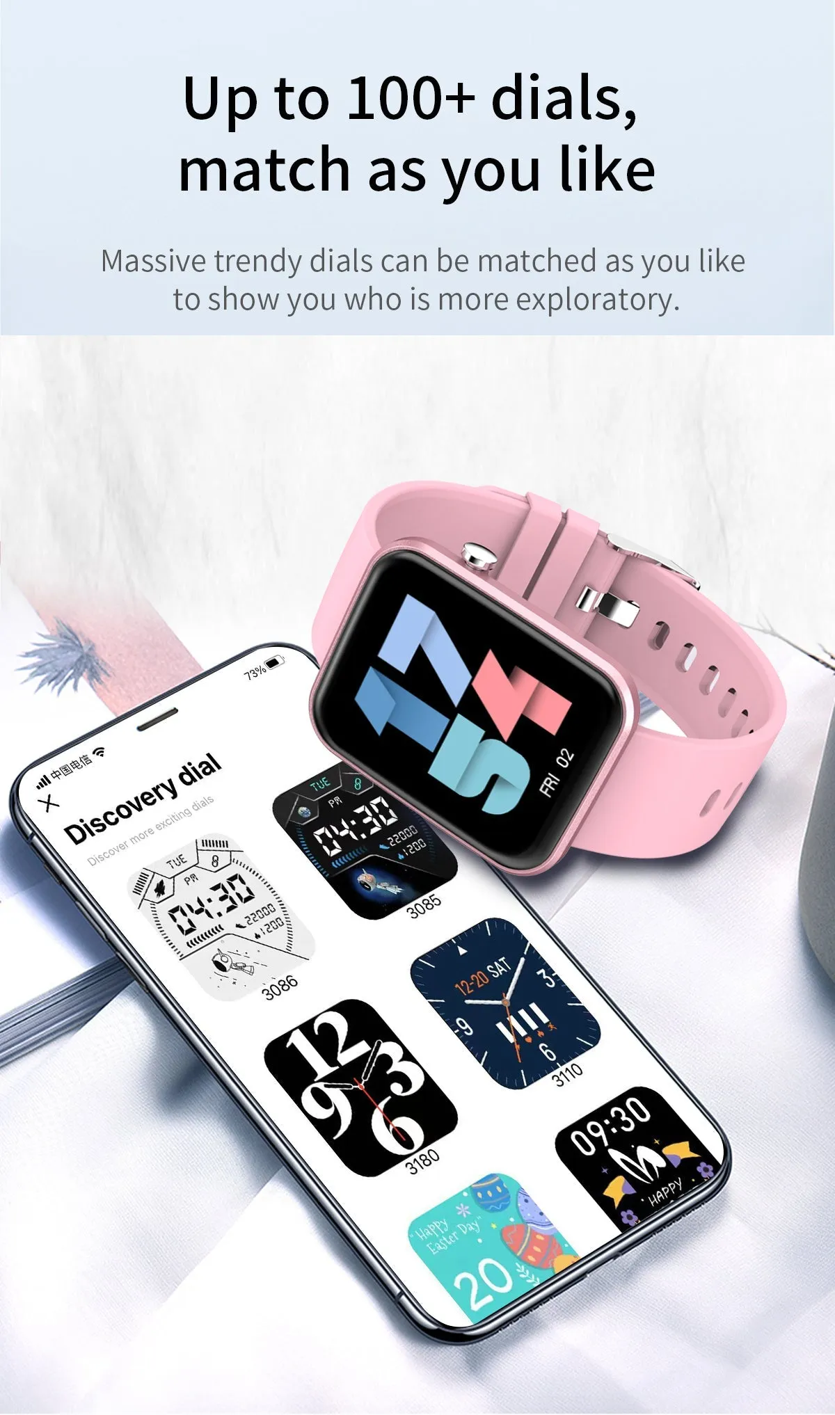 Advanced Smartwatch With Three Bands And Wellness   Activity Tracker by VistaShops