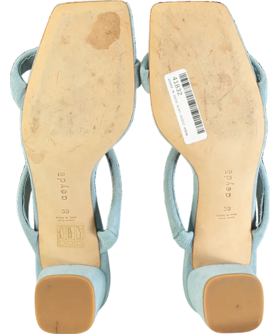 AEYDE Blue Suede Anni Sandal UK 6 EU 39 👠