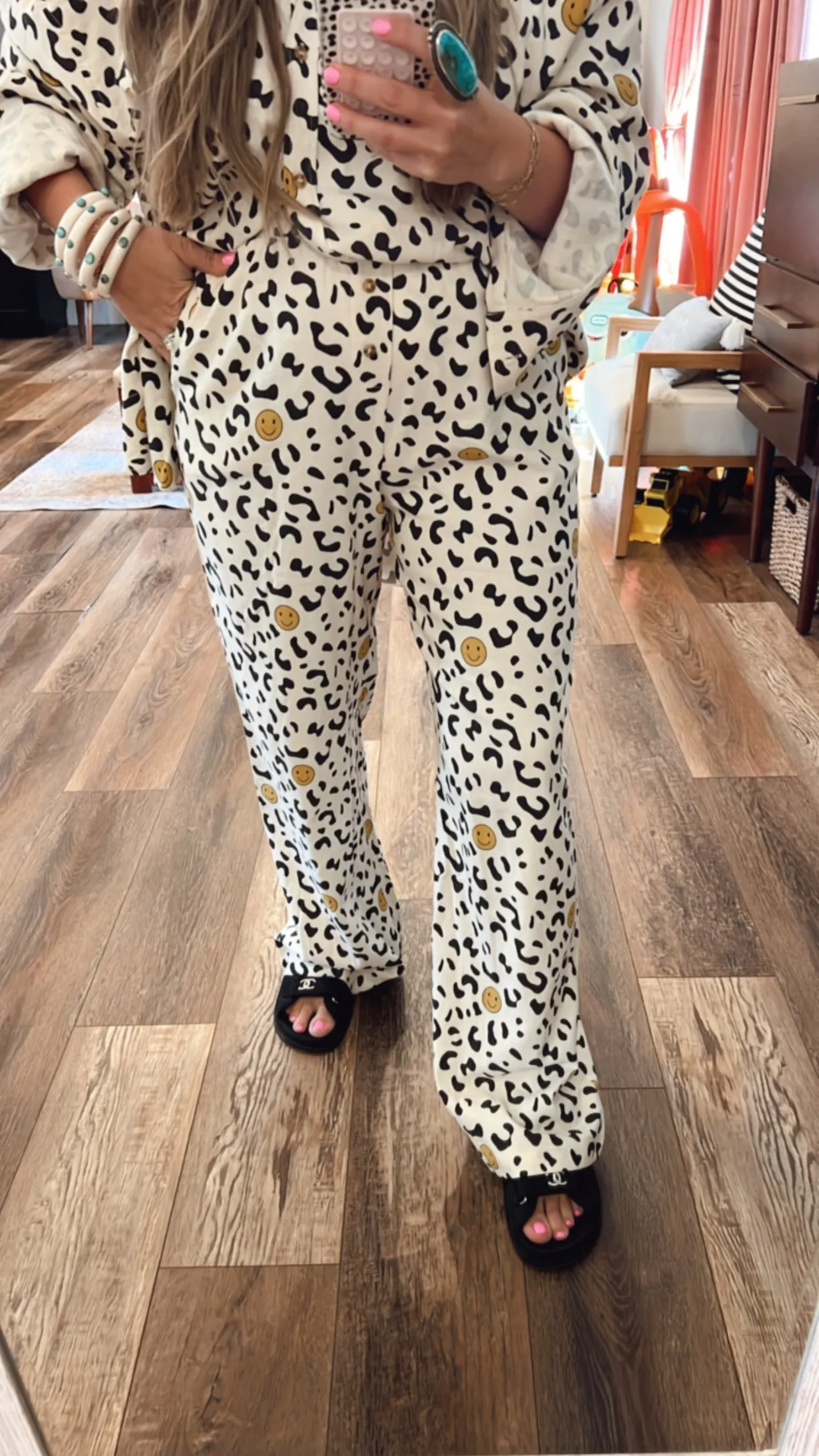 All Smiles Leopard Pants