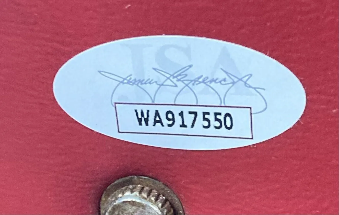 Allen Iverson Philadelphia 76ers Signed Spectrum Floor Seat w/ 2 Insc JSA ITP