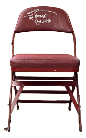 Allen Iverson Philadelphia 76ers Signed Spectrum Floor Seat w/ 2 Insc JSA ITP