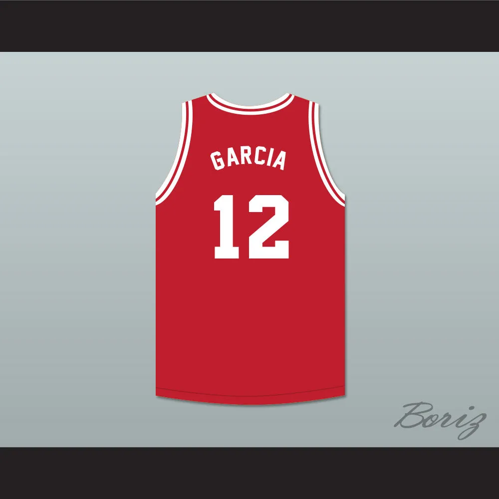 Andy Garcia 12 Tijuana Piranhas Red Basketball Jersey Mexican Expansion Team