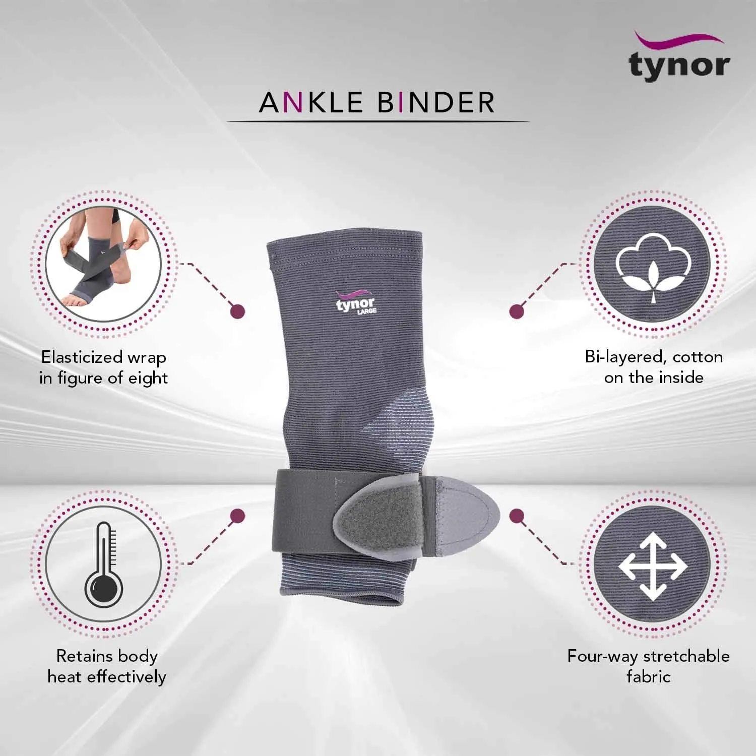 Ankle Binder (4 Way Stretch) Latex Free