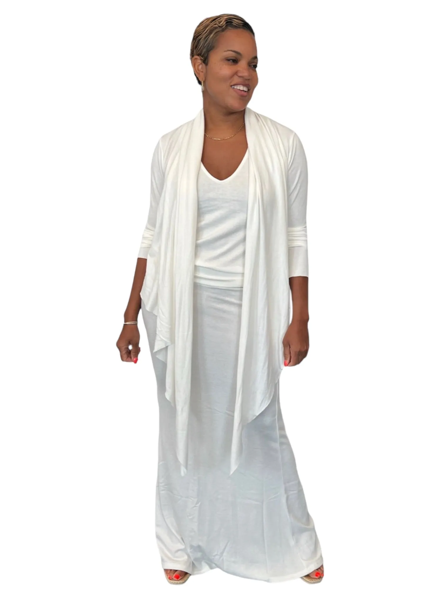 April - White Wrap Top - TN-154