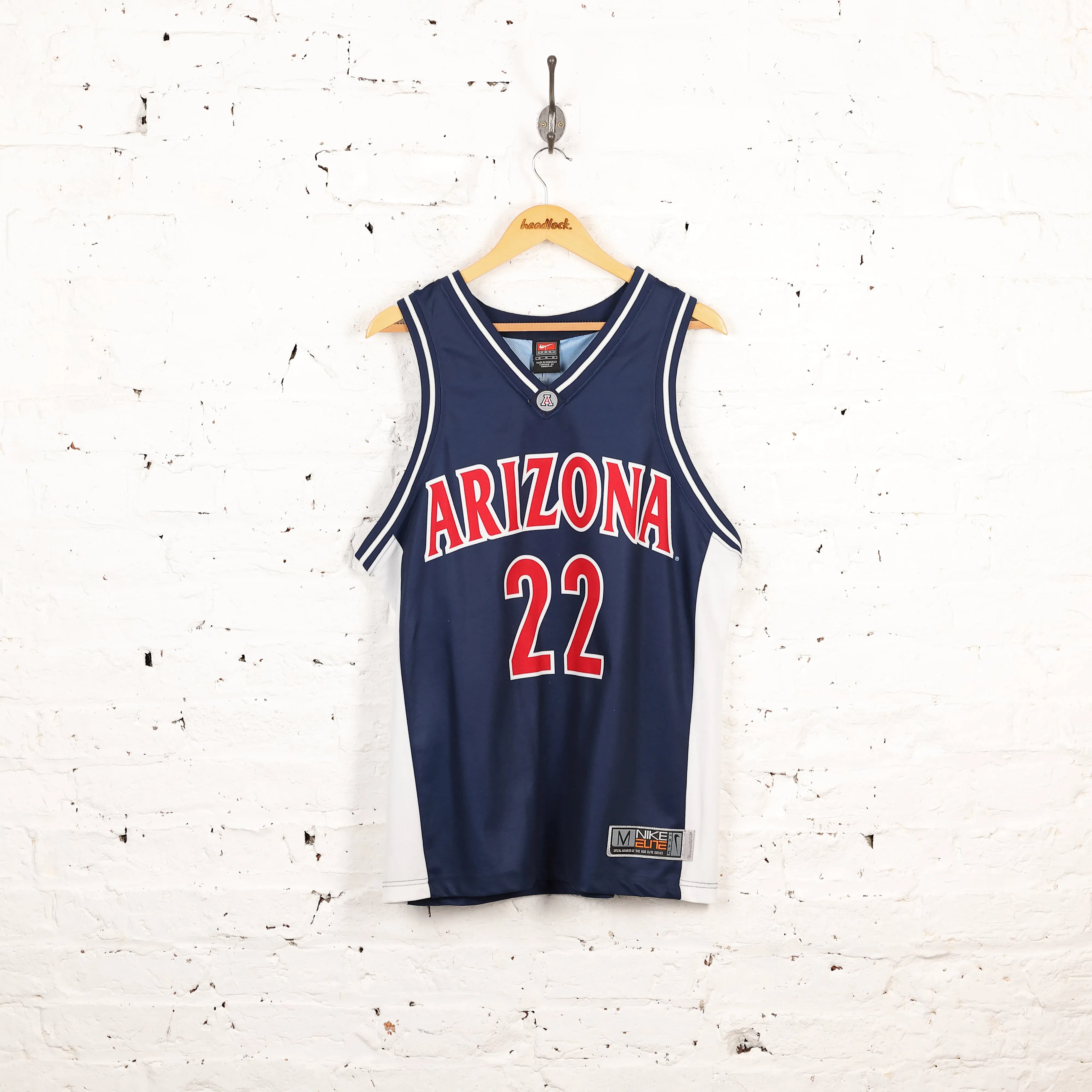 Arizona Wildcats Nike Basketball Vest Jersey - Blue - M