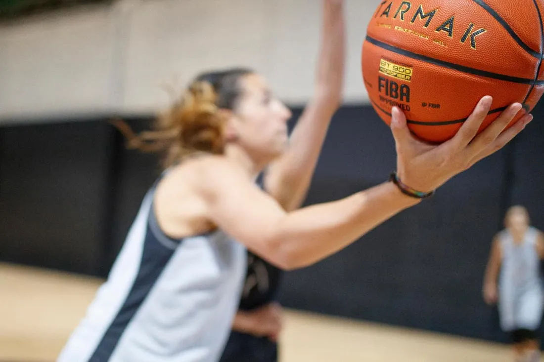 Ballon de basket BT900 de taille 6, homologué FIBA pour fille, garçon et femme