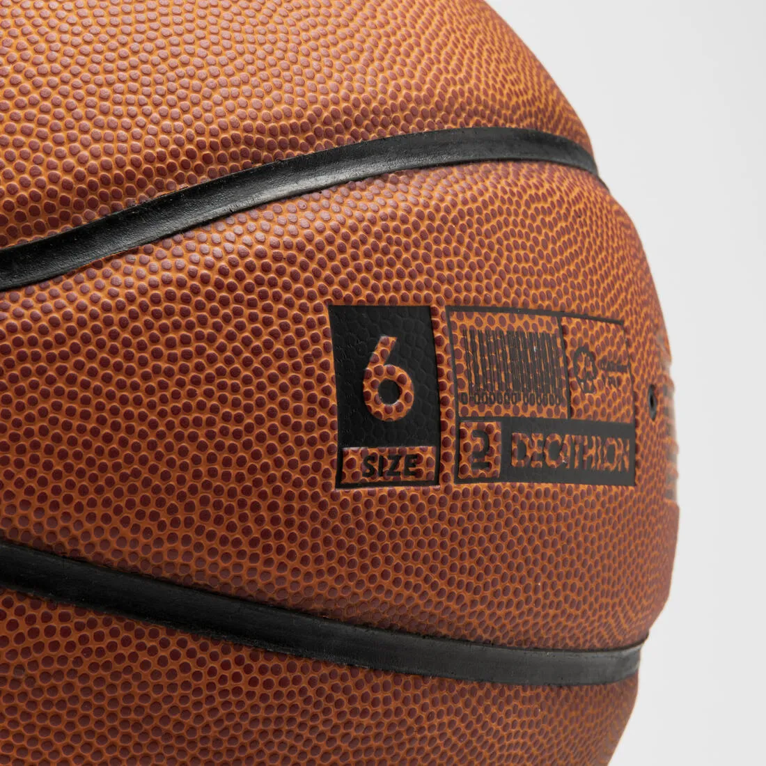 Ballon de basketball taille 6 - bt100 touch marron