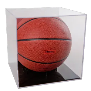 BallQube UV Grandstand Basketball Display W/ Black Stand