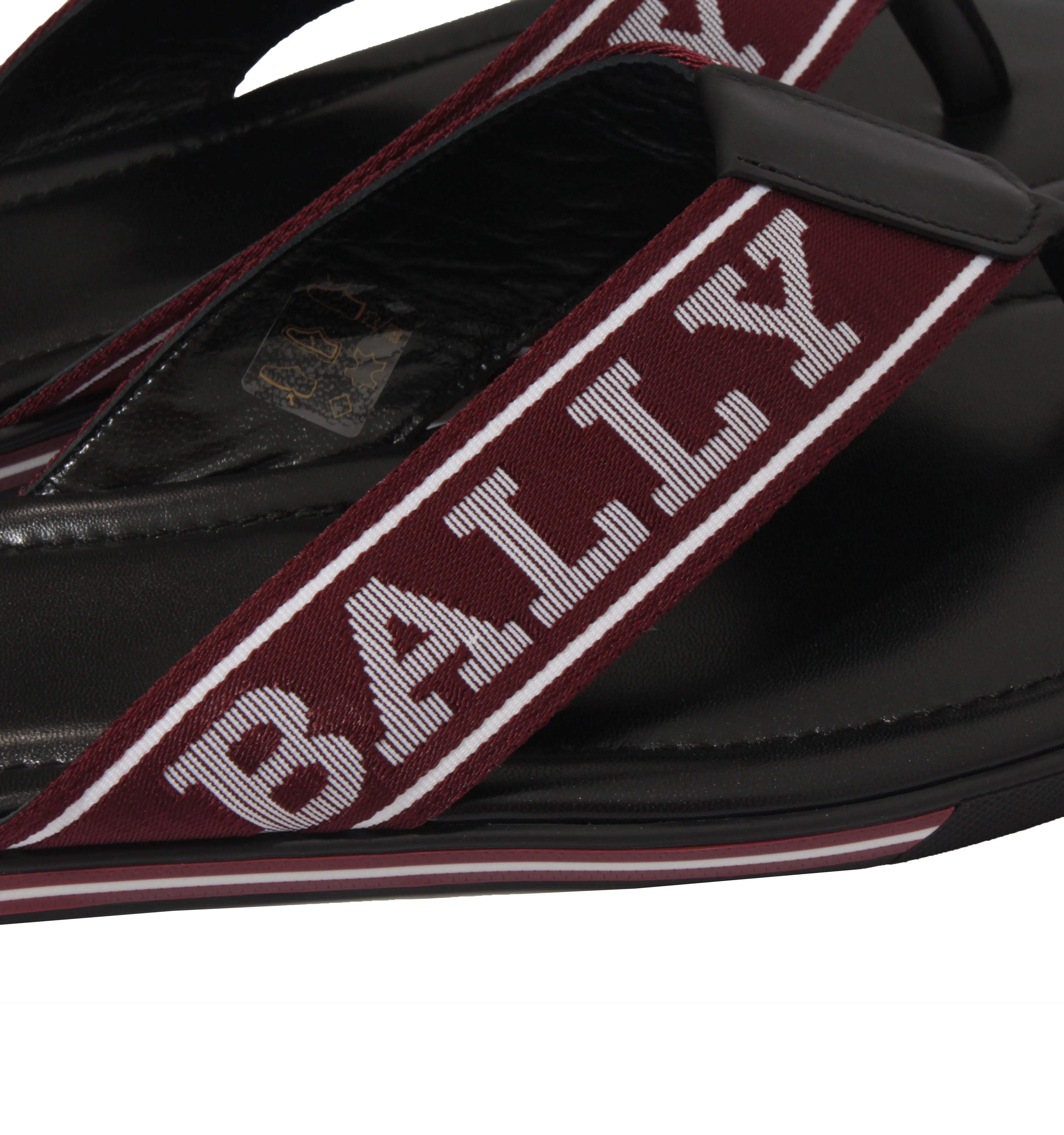 Bally Border Sandals - Red/White