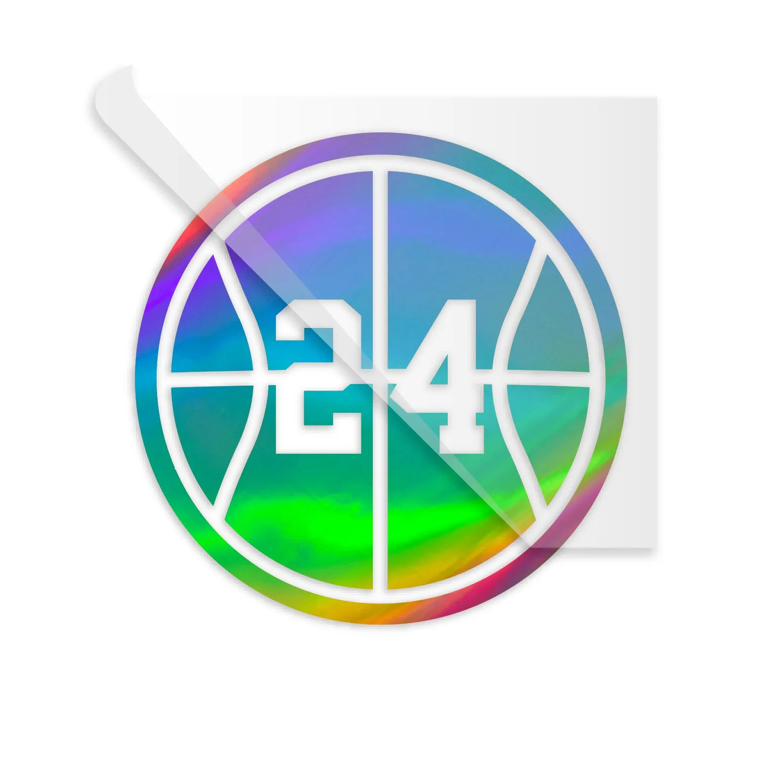 Basketball Custom Number Silhouette Decal