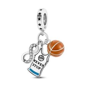 Basketball Love Dangle Charm