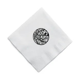 Basketball Words Cocktail Napkins
